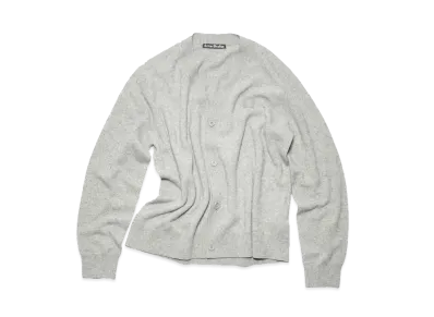 Acne Studios V Neck Cardigan "Light Gray Melange"