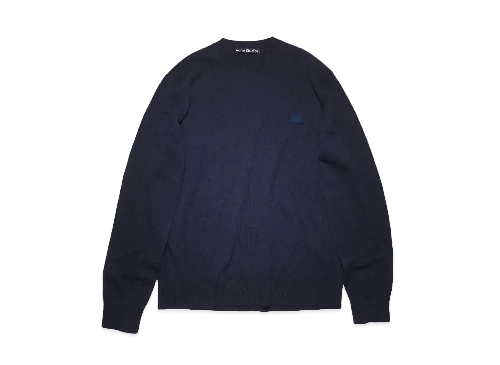 Acne Studios Crew Neck Knit Sweater "Navy"