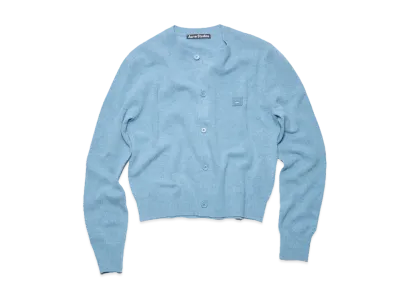 Acne Studios Crew Neck Cardigan "Steel Blue Melange"