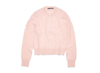 Acne Studios Crew Neck Cardigan "Faded Pink Melange"