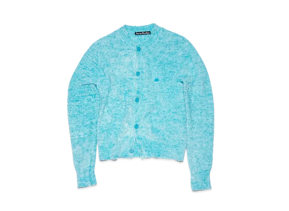 Acne Studios Crew Neck Cardigan "Teal Blue"