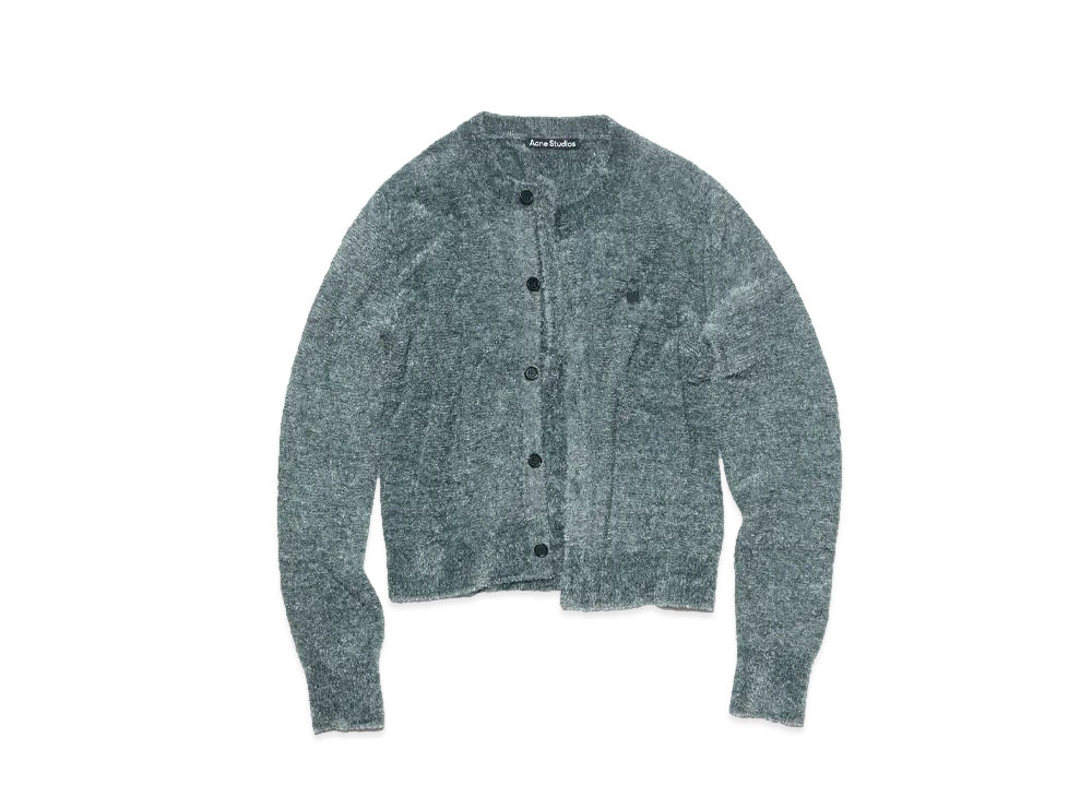 Acne Studios Crew Neck Cardigan "Gray"