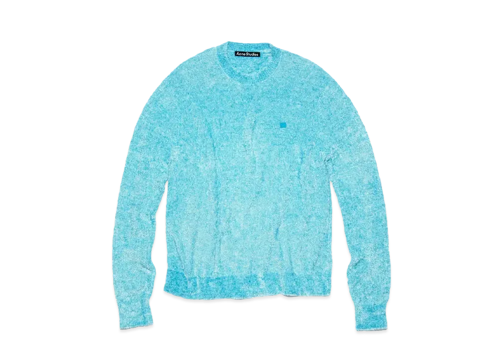 Acne Studios Crew Neck Knit Sweater "Teal Blue"