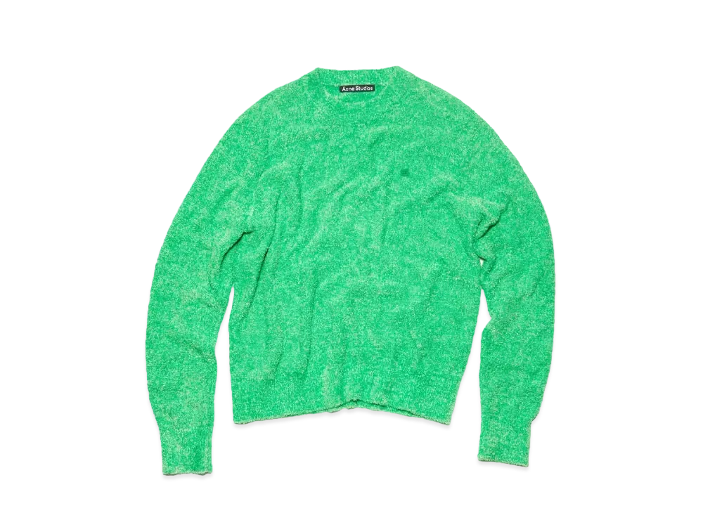 Acne Studios Crew Neck Knit Sweater "Bright Green"