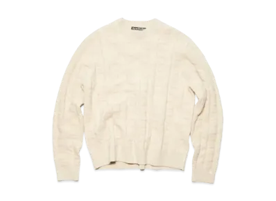 Acne Studios Cable Wool Sweater "Oatmeal Melange"