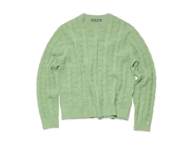 Acne Studios Cable Wool Sweater "Sage Green"