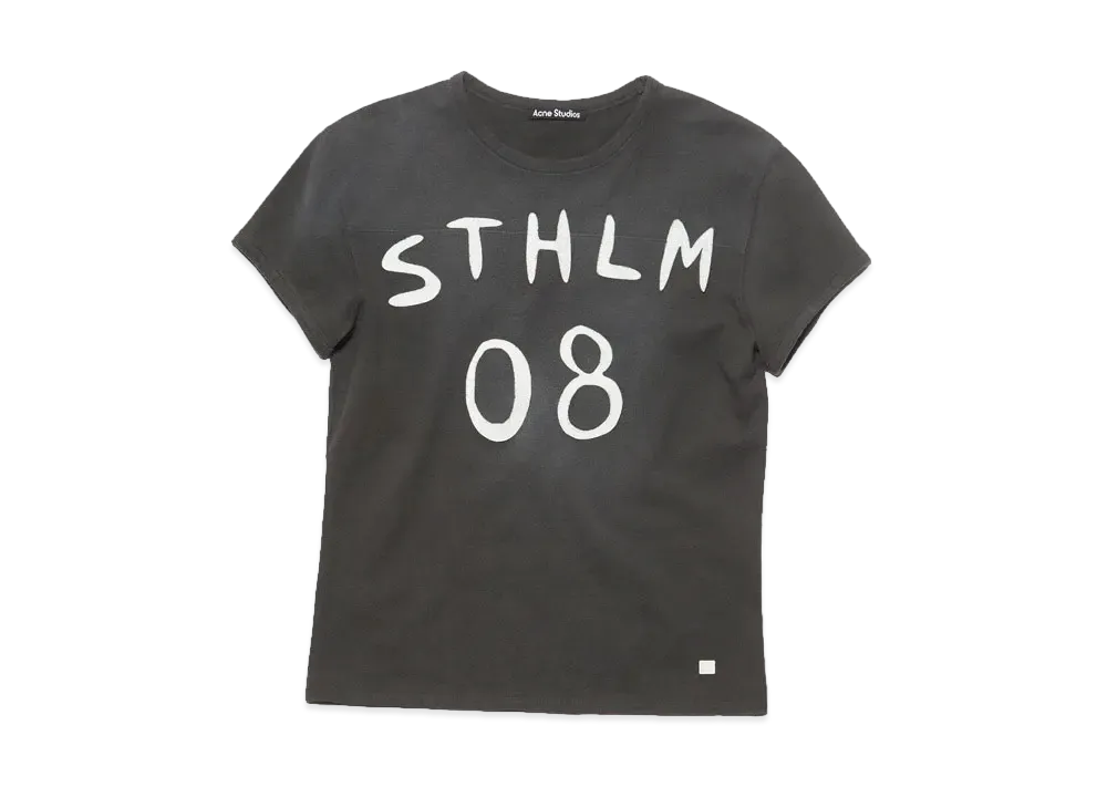 Acne Studios Patch Print T-Shirt "Carbon Gray"