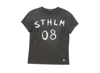 Acne Studios Patch Print T-Shirt "Carbon Gray"