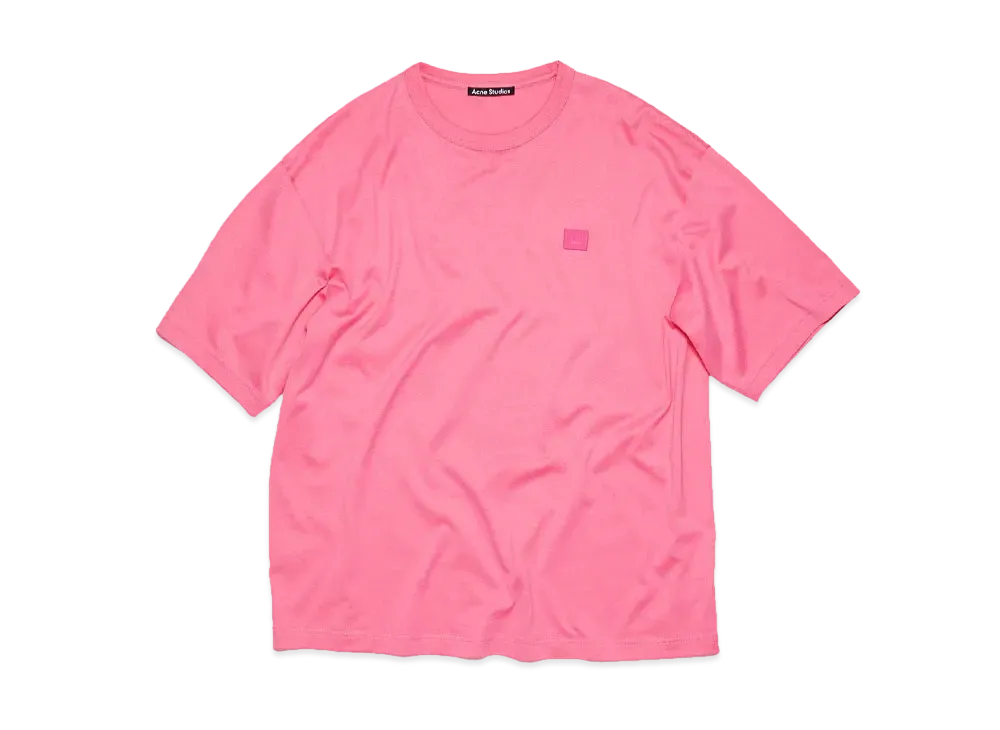 Acne Studios Crew Neck T-Shirt Relaxed Fit "Bright Pink"