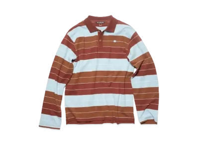 Acne Studios Polo Long Sleeve T-Shirt "Deep Red/Dusty Blue"