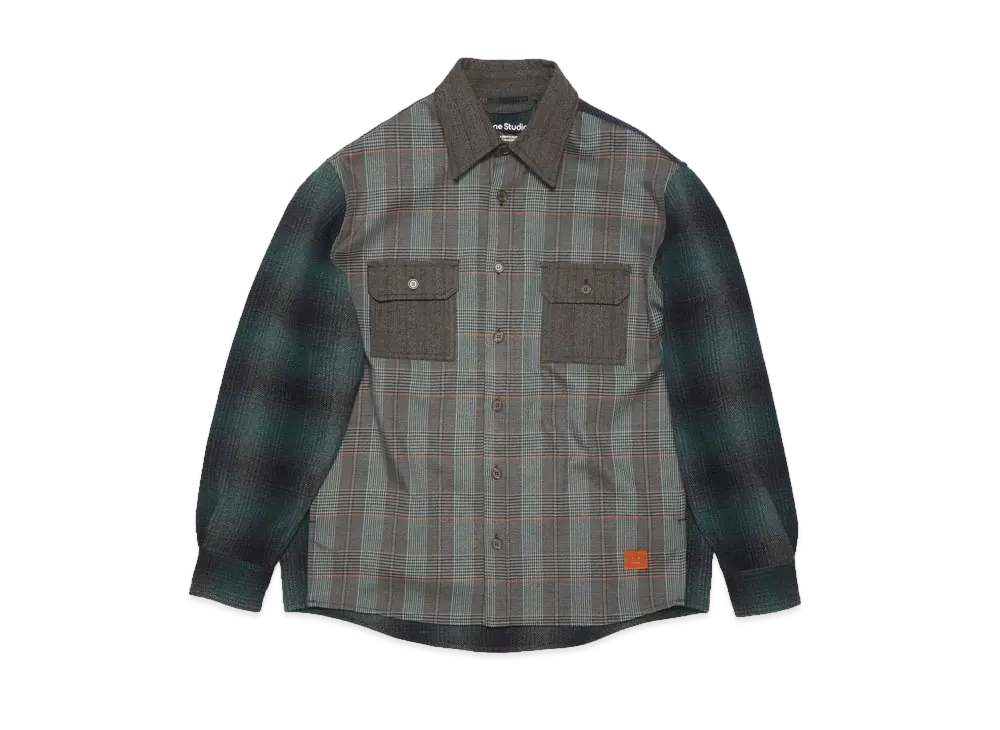 Acne Studios Patchwork Shirt "Blue/Green"