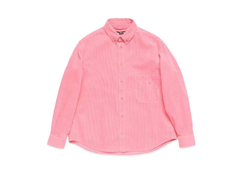 Acne Studios Corduroy Overshirt "Tango Pink"
