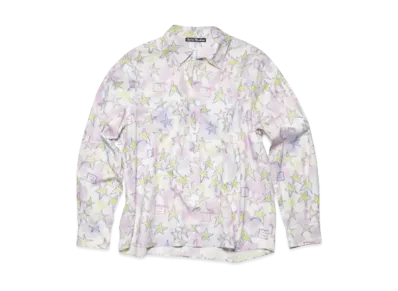 Acne Studios Printed Button Up Shirt "Pale Pink/Multi"