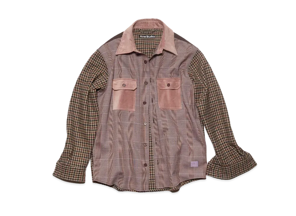 Acne Studios Patchwork Shirt "Pink/Purple"