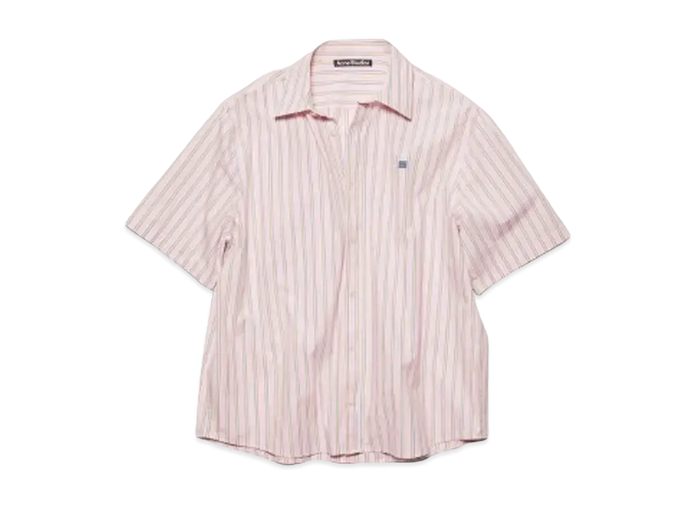 Acne Studios Striped Button Up Shirt "Pink/Yellow"