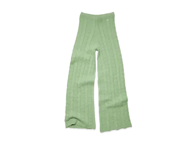 Acne Studios Cable Wool Trousers "Sage Green"