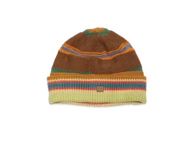 Acne Studios Striped Knit Beanie "Cinnamon Brown/Multi"