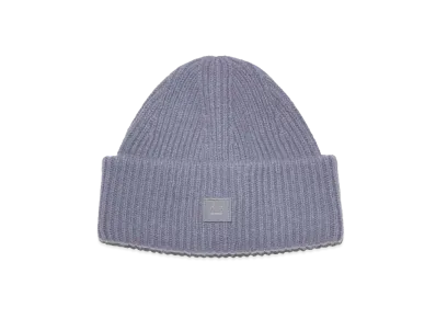 Acne Studios Small Face Logo Beanie "Faded Purple"