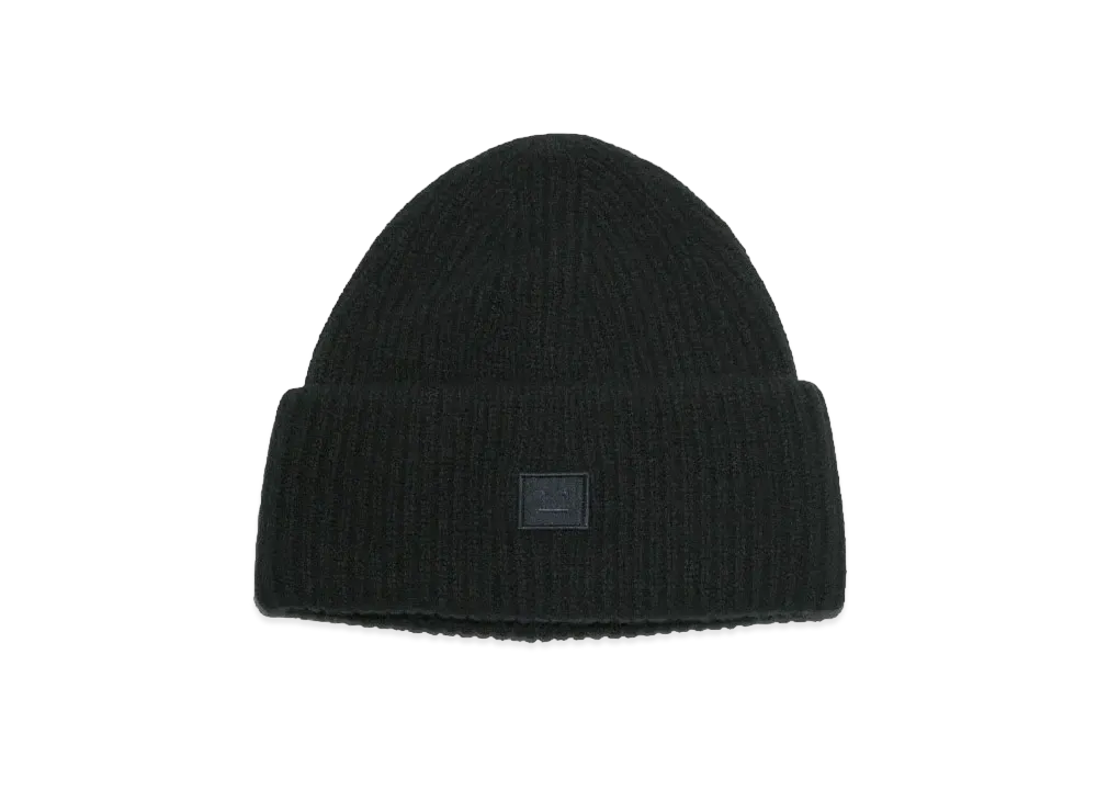 Acne Studios Small Face Logo Beanie "Black"