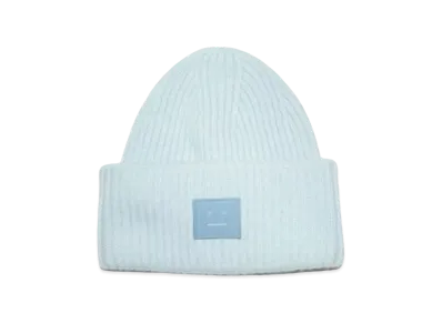 Acne Studios Large Face Logo Beanie "Sky Blue Melange"