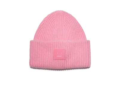 Acne Studios Large Face Logo Beanie "Bubble Pink"