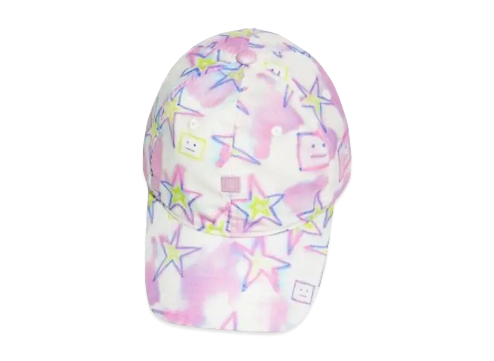 Acne Studios Micro Face Patch Cap "Pale Pink/Multi"