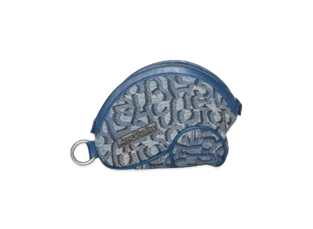 Acne Studios Monogram Micro Pouch "Denim Blue"