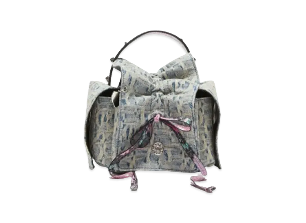 Acne Studios Monogram Multi Pocket Mini Bag "Light Blue/Pink"