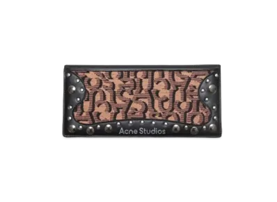 Acne Studios Monogram Continental Wallet "Pink/Black"