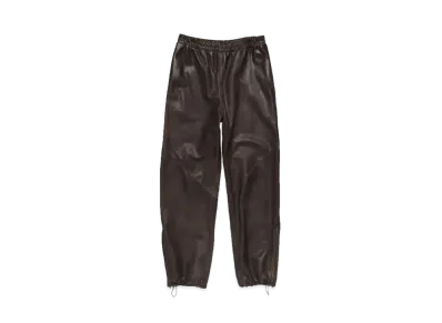 Acne Studios Leather Casual Trousers "Brown"