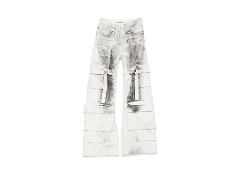 Acne Studios Cargo Jeans "White/Black"