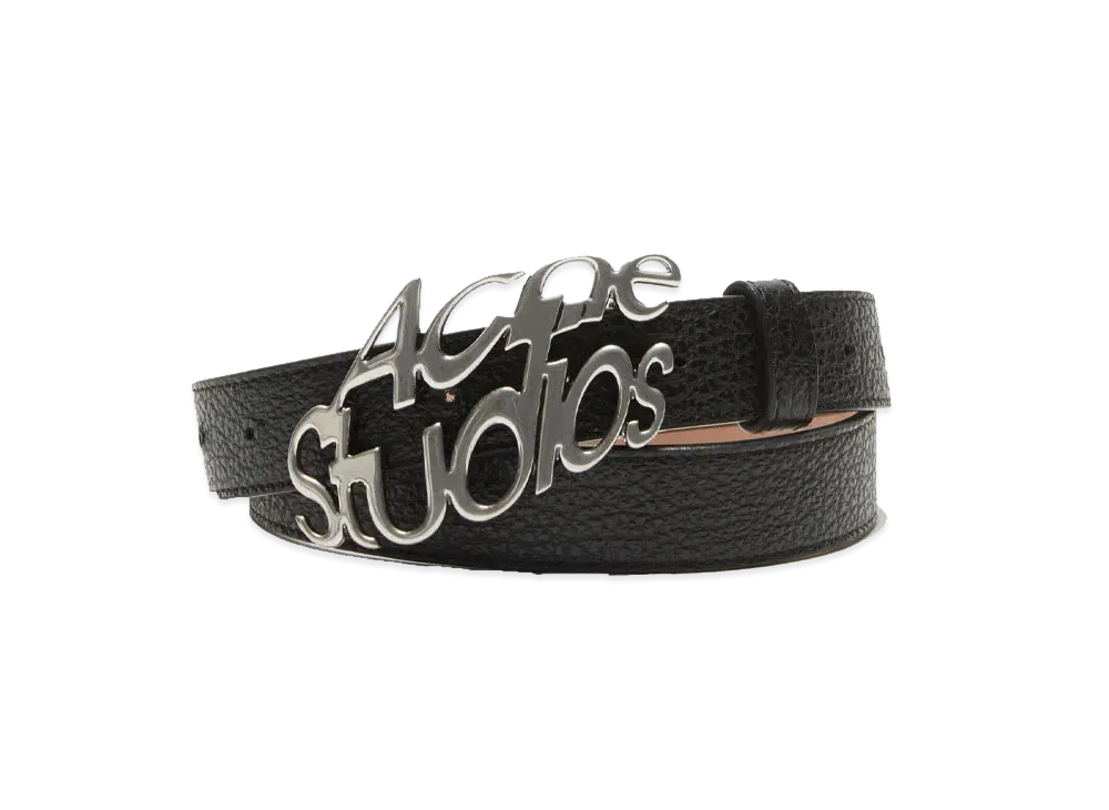 Acne Studios Logo Buckle Belt "Black"