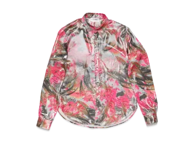 Acne Studios x Per B. Sundberg Foil Print Button Up Shirt "Pink Multicolor"