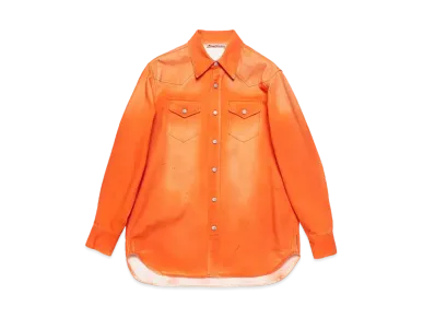 Acne Studios Denim Shirt "Neon Orange"