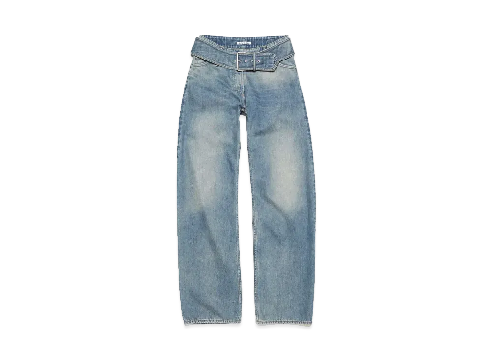 Acne Studios Jeans With Belt "Mid Blue"