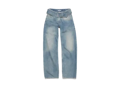 Acne Studios Jeans With Belt "Mid Blue"