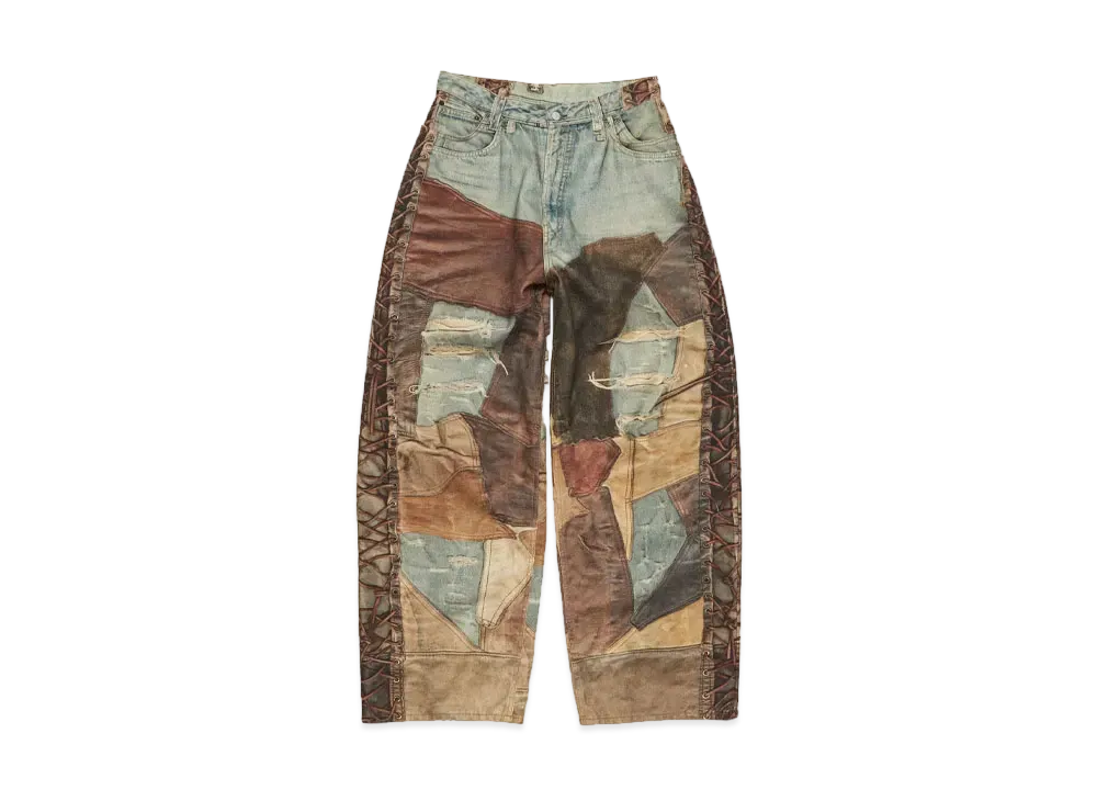 Acne Studios Super Baggy Fit Trousers "Blue/Brown"