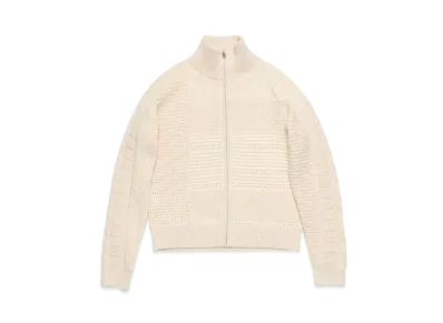 Acne Studios Patchwork Knit Cardigan "Oatmeal Melange"