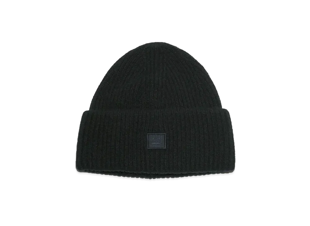 Acne Studios Small FACE Logo Beanie "Black"
