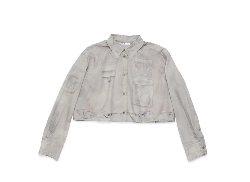 Acne Studios Printed Button Up Shirt "Light Brown"