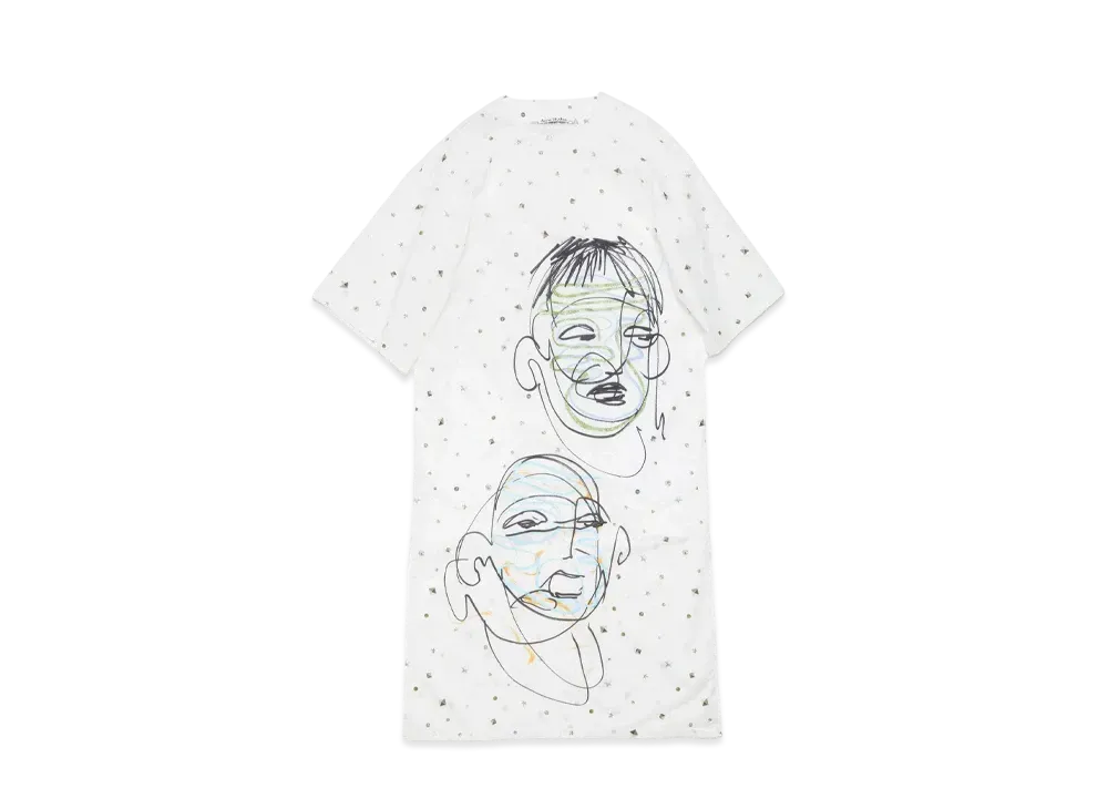 Acne Studios Printed Dress "Optic White"