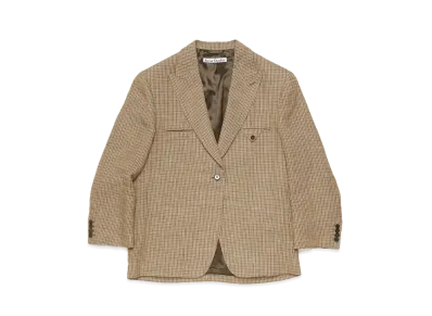 Acne Studios Single Breasted Jacket "Multi Brown"