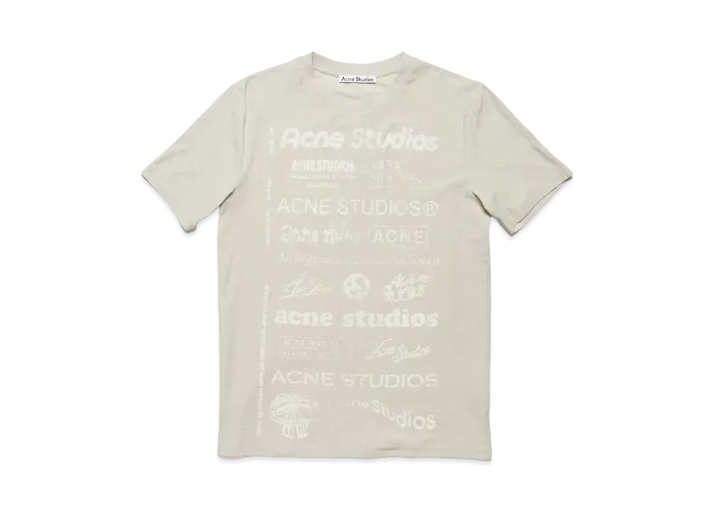 Acne Studios Logo T-Shirt - Relaxed Fit "Herb Green"