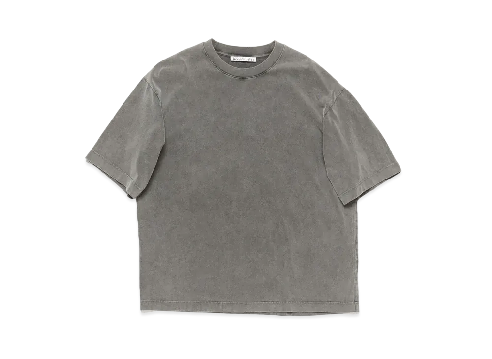 Acne Studios Crew Neck T-Shirt - Relaxed Fit "Faded Black"