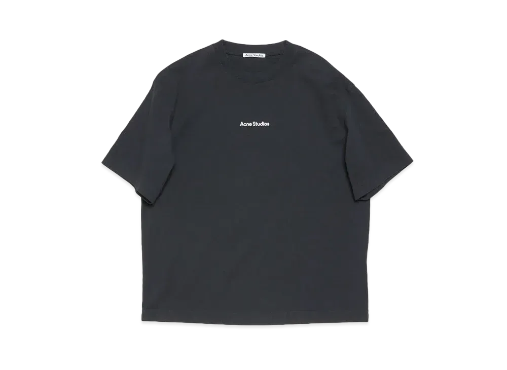 Acne Studios T-Shirt Stamp Logo - Relaxed Fit "Black"