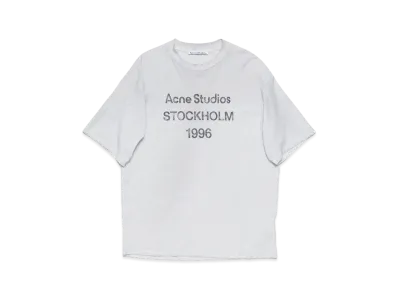 Acne Studios Logo T-Shirt - Relaxed Fit "Pale Grey Melange"