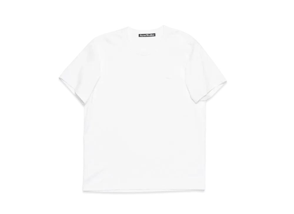Acne Studios Crew Neck T-Shirt - Regular Fit "Optic White"