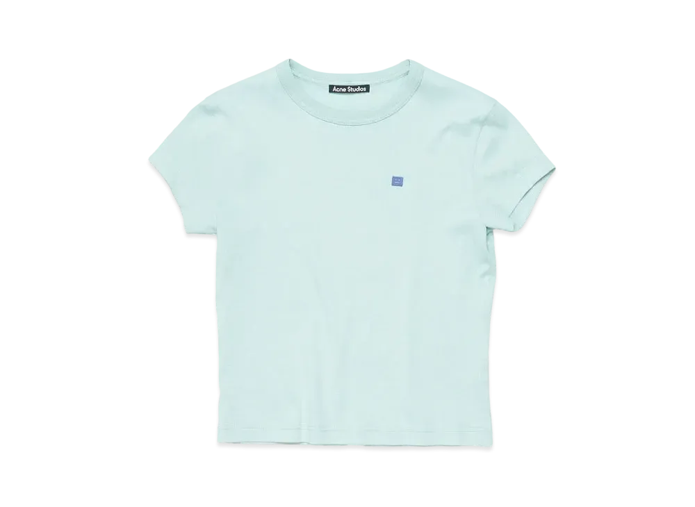 Acne Studios Crew Neck T-Shirt - Fitted Design "Dusty Blue"
