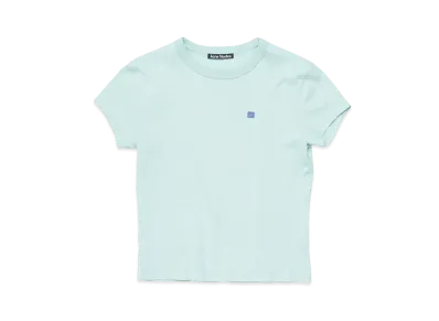 Acne Studios Crew Neck T-Shirt - Fitted Design "Dusty Blue"