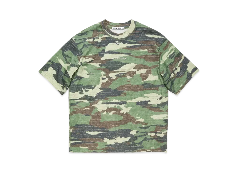 Acne Studios Printed Logo T-Shirt "Khaki Green"